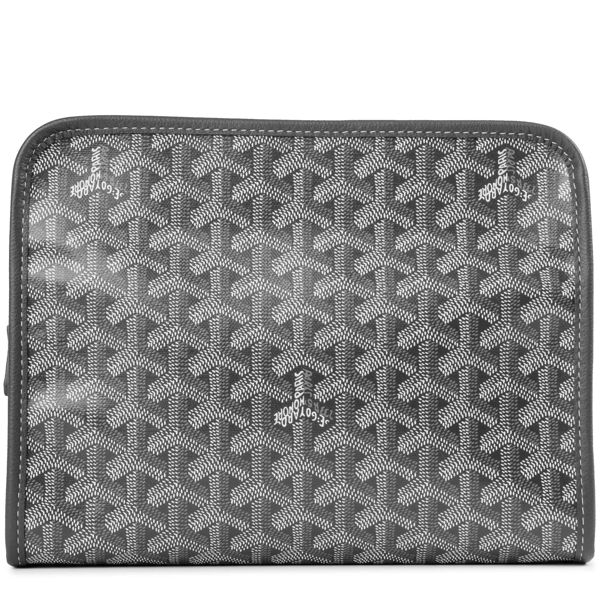 Back view of Goyard Jouvence MM Grey Washbag